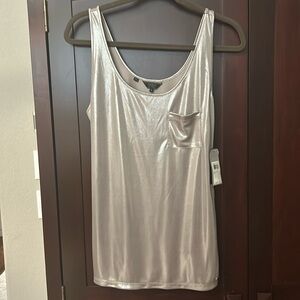 Guess gold metallic tank